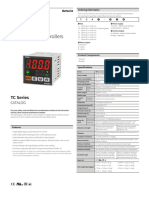 Single Display PID Temperature Controllers: TC Series