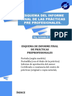 Esquema Del Informe Final de Las Practicas Preprofesionales