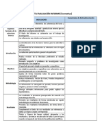 Pauta de evaluación informe formativa para retroalimentación