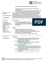 Programme & Fiche D'inscription Séminaire DATA Project