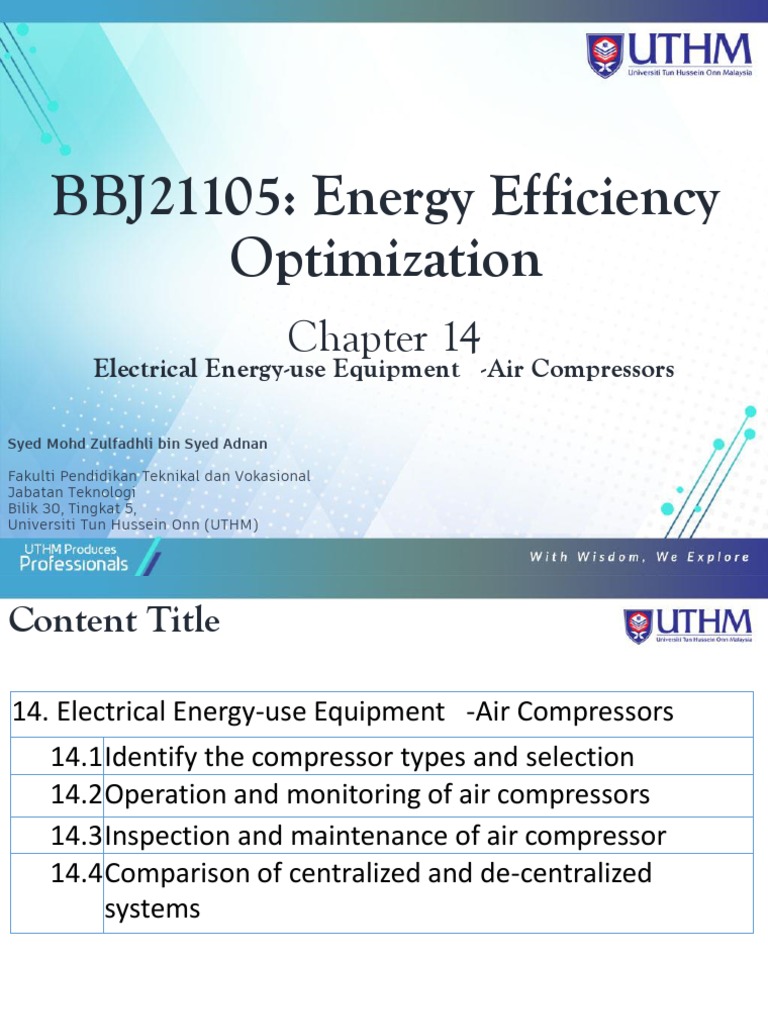 Air Compressor Energy Efficiency Guide | PDF | Piston | Mechanical ...