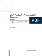 Intel Pentium 4 Processor 6x1 Sequence: Datasheet