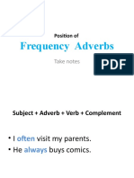 Position of Frequency Adverbs FLIPPED Class