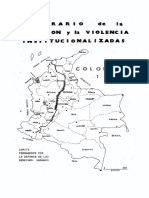 Itinerario de La Represion y La Violencia Institucionalizadas. Colombia 1984