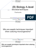 Edexcel A-Level Biology Microbial Techniques Flashcards