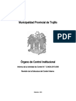 Informe de Estructura de Control Interno