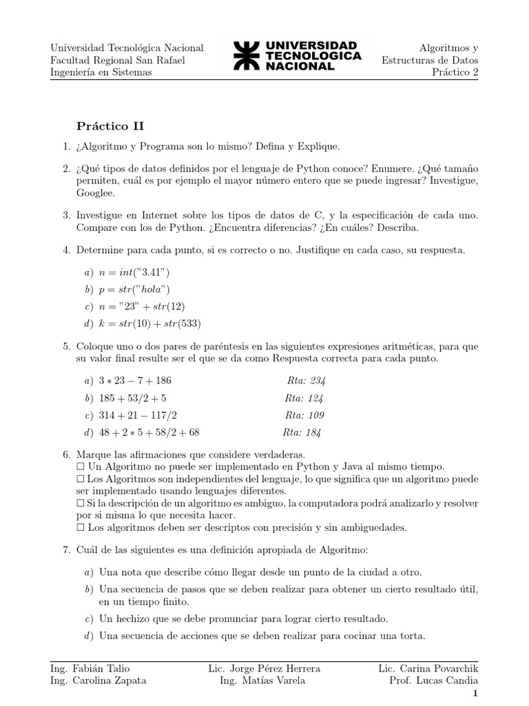 Algoritmos y Estructuras de Datos en Python | PDF | Algoritmos ...