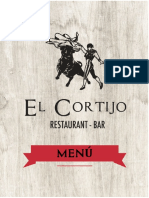 Menú de El Cortijo: platillos marinos, carnes y antojitos