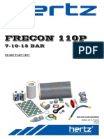 Frecon 110P: Spare Part List