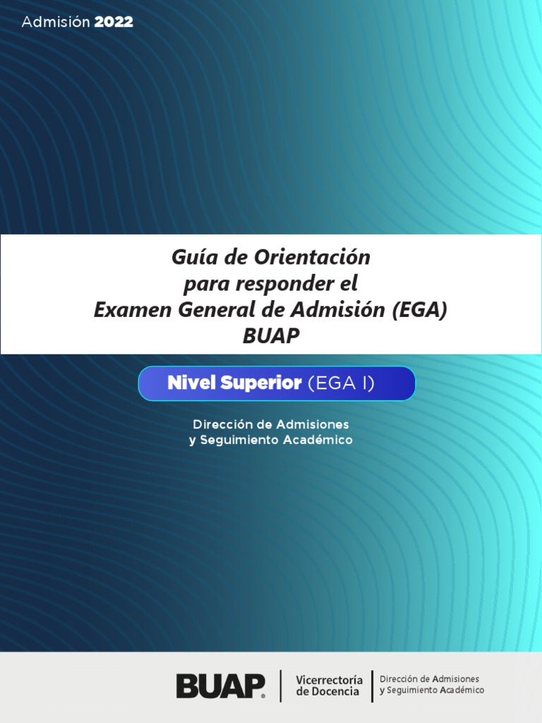 Guía para el Examen EGA I BUAP 2022 | PDF | Prueba (evaluación)