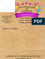 Servicio de Decoracion de Eventos