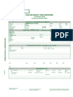 Formulario de Quejas y Reclamaciones Rellenable - 15