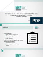 Responsabilidad del empleador por daños laborales