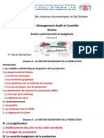 Gestion Prévisionnelle Et Budgétaire - Chapitre 3 - La Gestion Budgétaire de Production