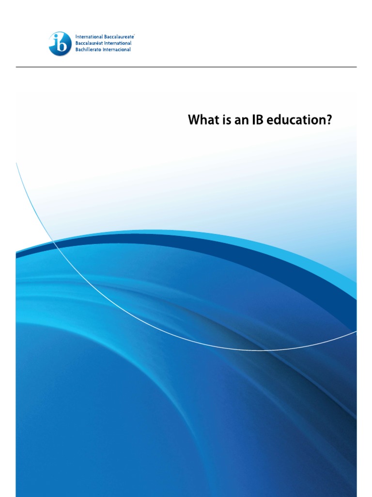 What Is An Ib Education PDF