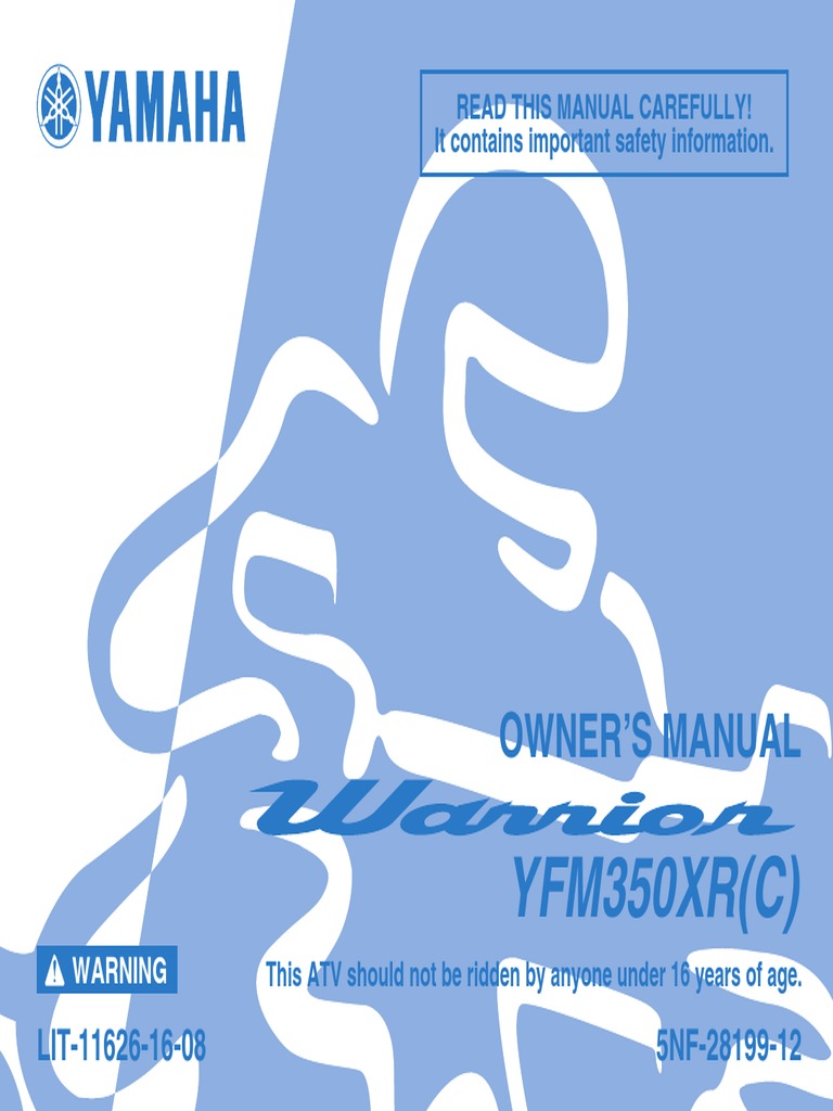 2002 YAMAHA WARRIOR 350 MANUAL intelligence overview