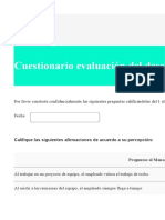 Cuestionario evaluación desempeño empleado