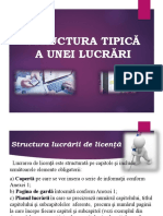 Structura Tipică A Unei Lucrări 2022