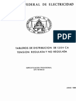 V6100-23 Tableros de Dist 120 Vca Tenc Reg y No Reg