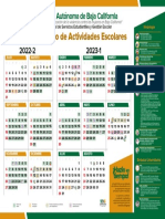 Calendario Escolar de Actividades 2022 2 2023 1 1