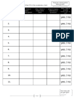 Context Clues Chart