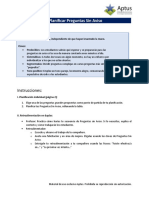 Planificar Preguntas Sin Aviso: Instrucciones