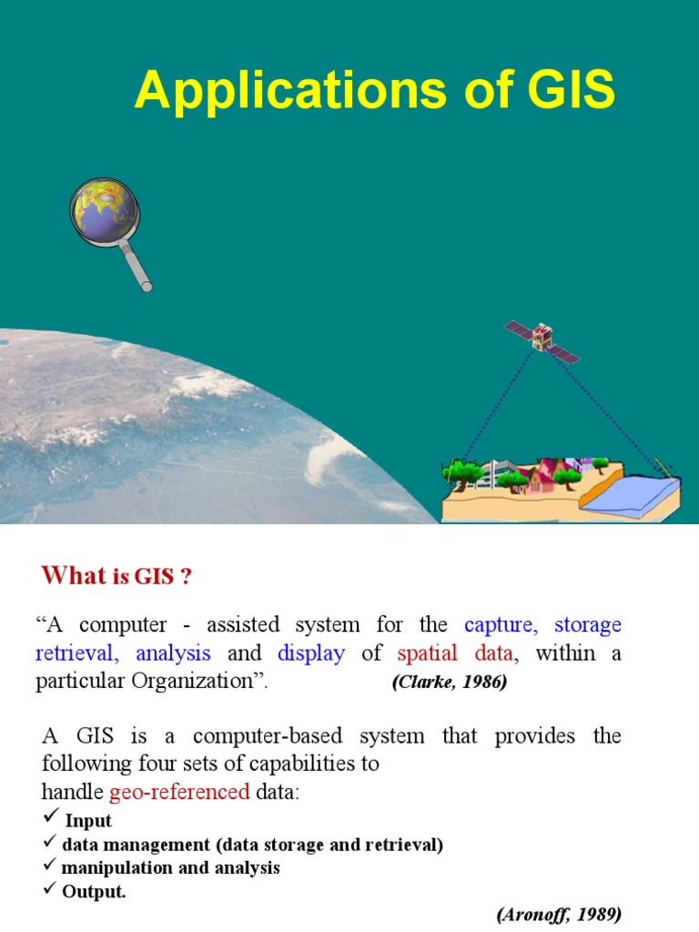 Lecture Delivered On Applications of GIS | PDF | Geographic Information ...