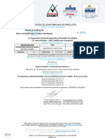 Certificado 05915 Cables Sintox y Sintox Flex NTC 6182