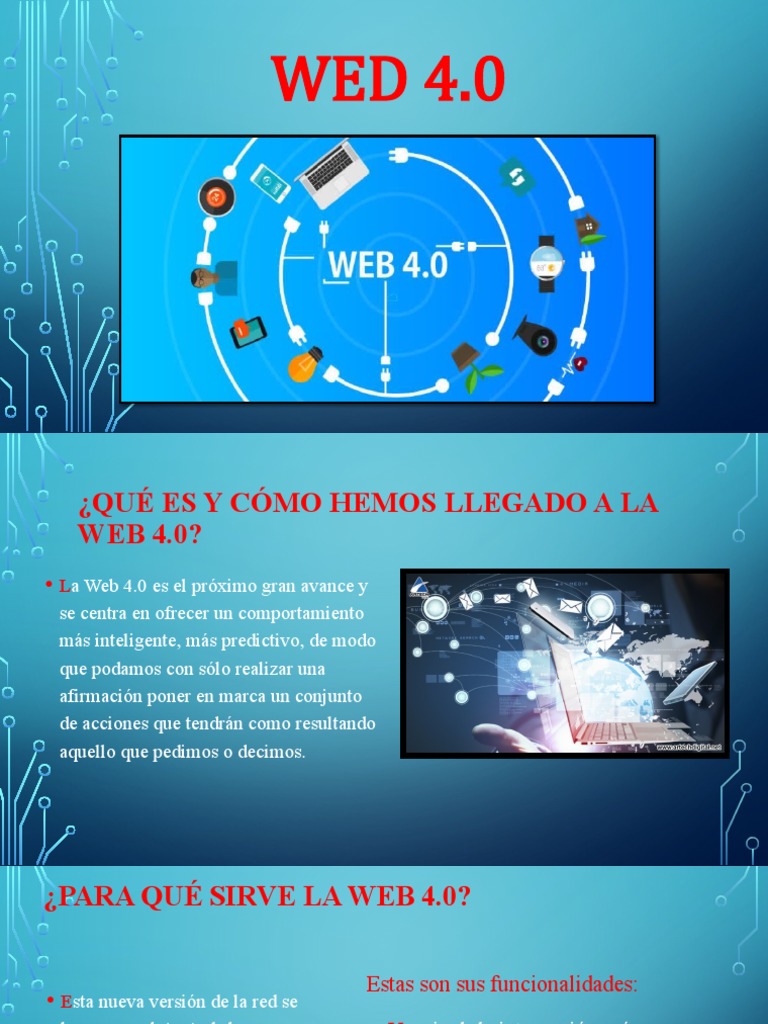 Qué es la Web 4.0 y sus funciones | PDF | Internet y web | Red mundial