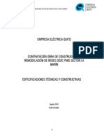 Empresa Eléctrica Quito: "Construcción Y Remodelación de Redes DDZC PMD - Marin"