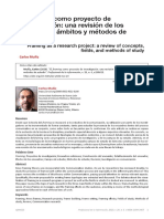 El Framing Como Proyecto de Investigación. Una Revisión de Los Conceptos, Ámbitos y Métodos de Estudio