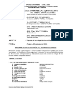 Informe de Accidente Del Camion