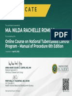 NTP MOP - Certificate of Completion