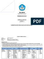 Silabus Kelas 1 Tema 7