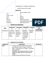 SESIÓN DE APRENDIZAJE DE COMUNICACIÓN INTEGRAL (Leemos La Historia de Mi Colegio)