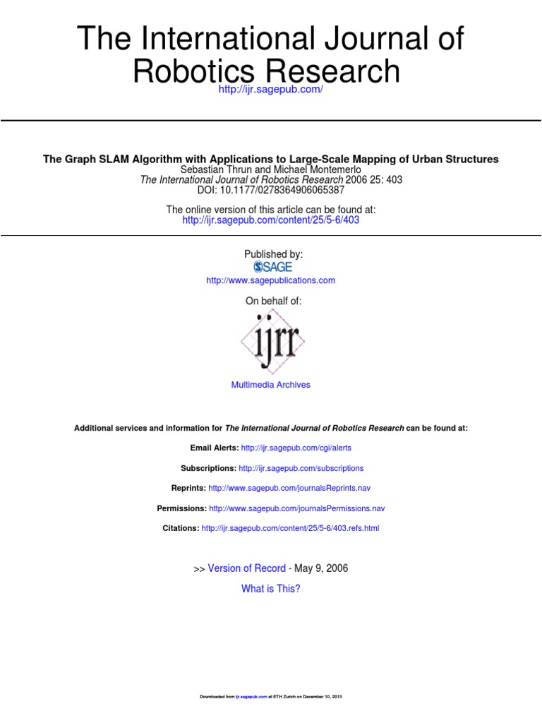 Graph Slam | PDF | Matrix (Mathematics) | Vector Space