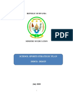 Rwanda School Sports Strategic Plan 2020/21-2024/25