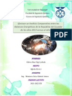 PROYECTO - Análisis Comparativo de Los Balances Energéticos Del Ecuador en Los Años 2013 vs. 2019