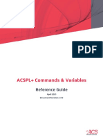 ACSPL+ Commands & Variables Reference Guide