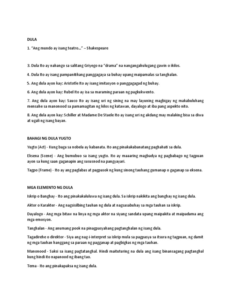 Dula 1 | PDF
