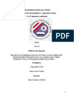 Perfil de Proyecto de Investigación T-R