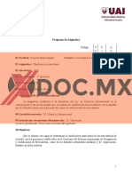 Xdoc - MX 1 Programa de Asignatura Codigo F C C 1 A 21 01 Facultad