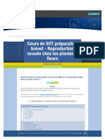 Cours de SVT Préparation Brevet - Reproduction Sexuée Chez Les Plantes À Fleurs - 1589780007732