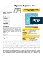 Terremoto de Afganistán de Junio de 2022