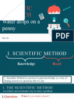 Scientific Research: Water Drops On A Penny