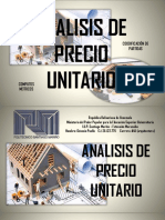 Analisis de Precio Unitario