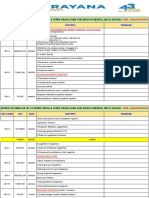 Proposed Jr IIT Maths Schedule