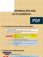 Confirmación Del Acto Jurídico