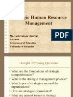 Strategic Human Resource Management