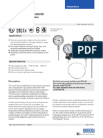 Gas-Actuated Thermometer Stainless Steel Version Model 73: Applications